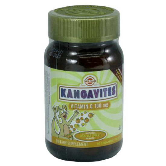 Кангавитес с витамином C 100 мг со вкусом апельсина таблетки №90